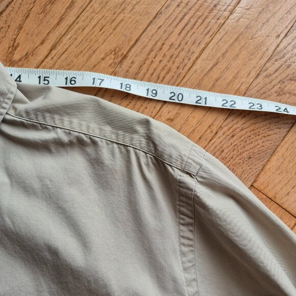 Polo Ralph Lauren Cotton Button Up Green Horse Logo Made in Canada XL - Picture 8 of 11